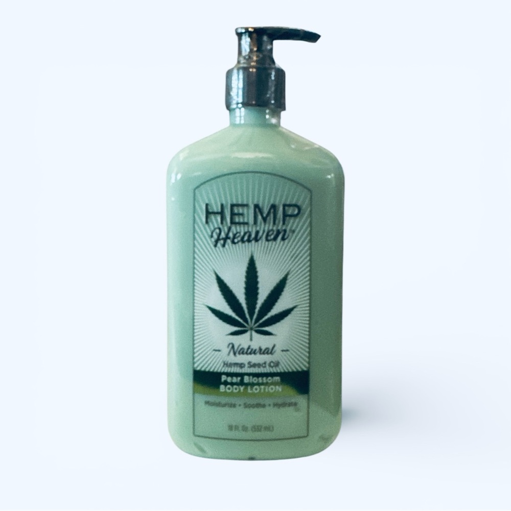 Hemp Heaven Body Lotion Pear Blossom 18 oz Pump Moisturizing Lotion